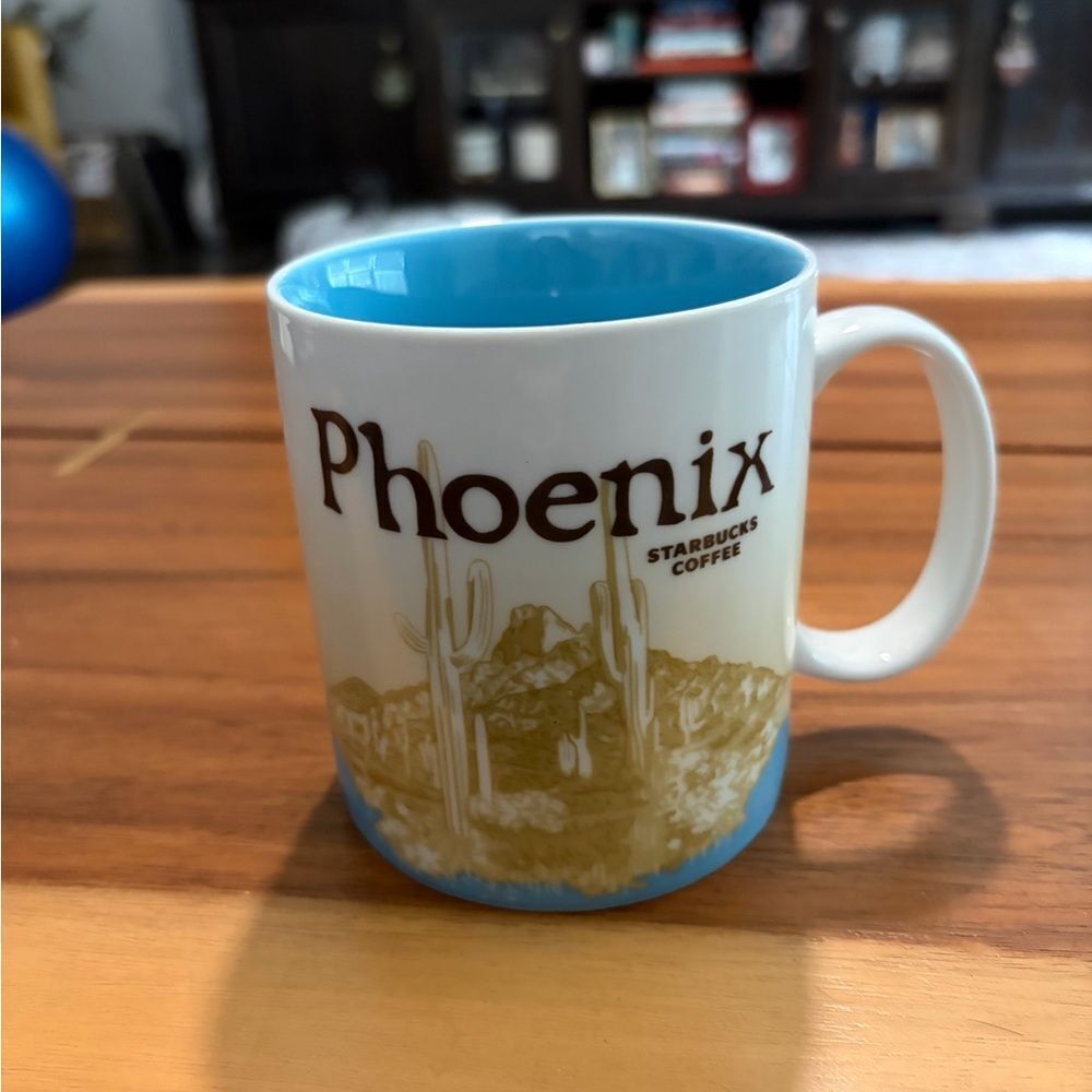 Starbucks Phoenix Mug - Blue and Brown collectors mug. 16oz 2009